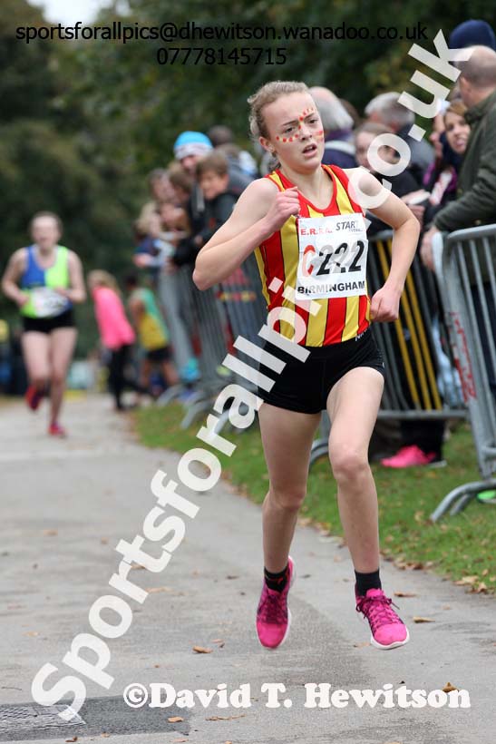 Girls under-15s ERRA Road Relays, Sutton Coldifield, Birmingham. Photo: David T. Hewitson/Sports for All Pics